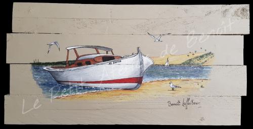 N° 038 Pinasse au Banc d'Arguin