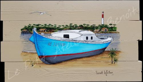 N° 052 Pinasse plage du Mimbeau